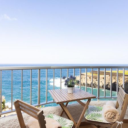 Cozy Seafront Studio With Balcony & Ocean Views San Marcos  Luaran gambar