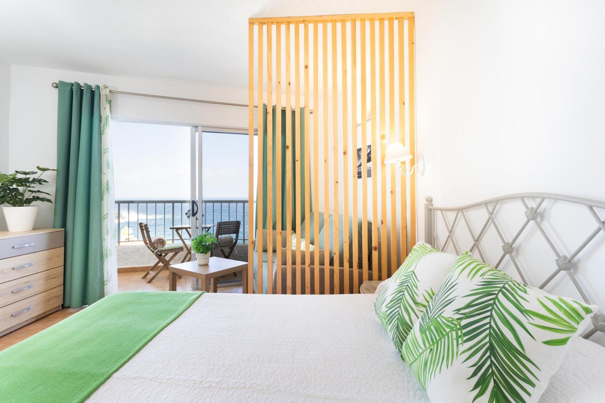 Cozy Seafront Studio With Balcony & Ocean Views San Marcos  Luaran gambar