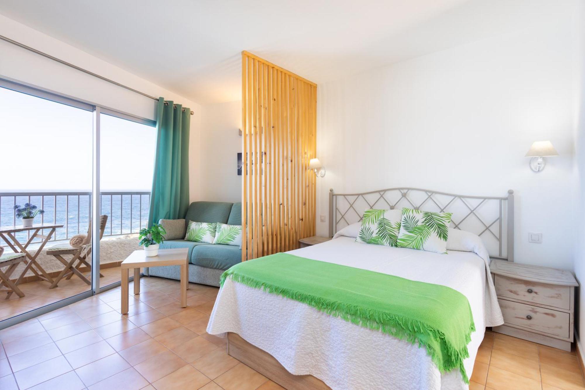Cozy Seafront Studio With Balcony & Ocean Views San Marcos  Luaran gambar